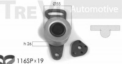 TREVI AUTOMOTIVE kd1030 -  Комплект ремня ГРМ